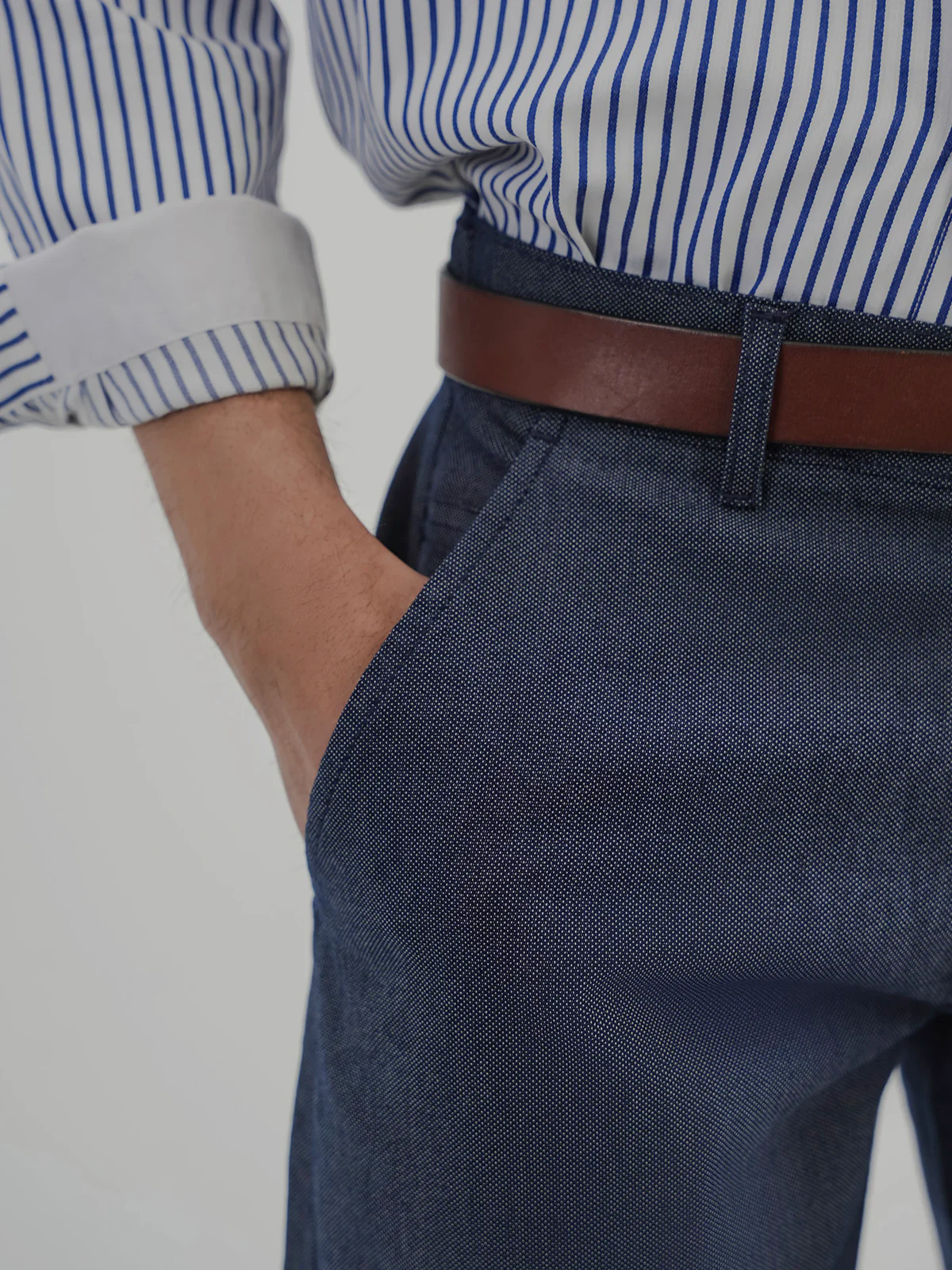 "KOHEN" Solid Slim Fit Twill Chino - Image 3