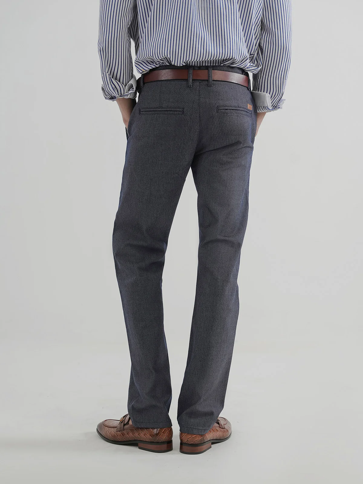 "KOHEN" Solid Slim Fit Twill Chino - Image 4