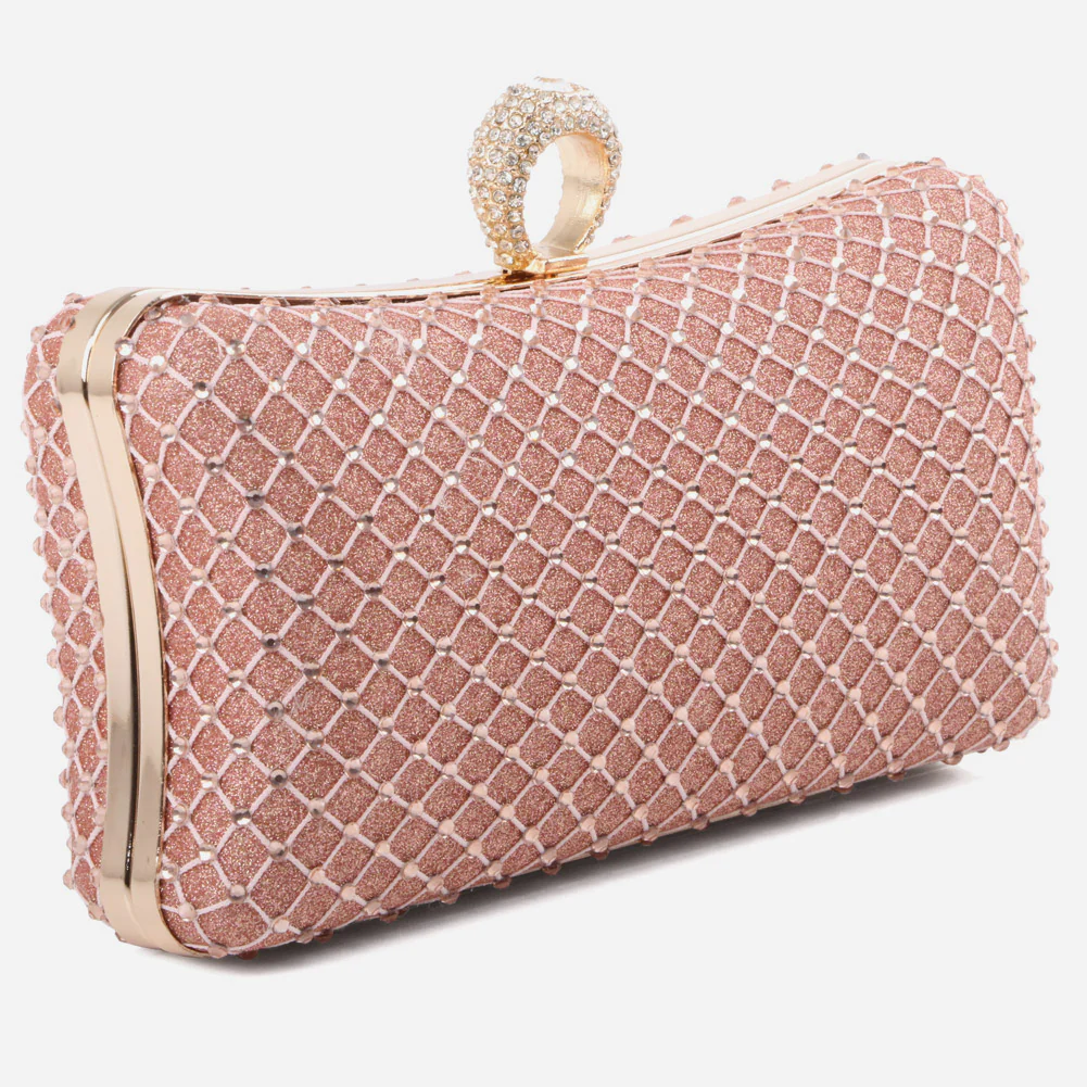 Ladies Evening Clutch Bag Hard Case Shimmery Wedding Handbag Prom Purse Shimmery Hard Case Party Bags Birthday Gifts for Her