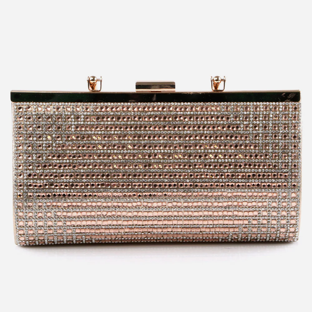 Ladies Evening Clutch Bag Wedding Handbag Prom Purse Sparkly Handle Carry Party Bags Diamante Birthday Gifts for Her - Image 3