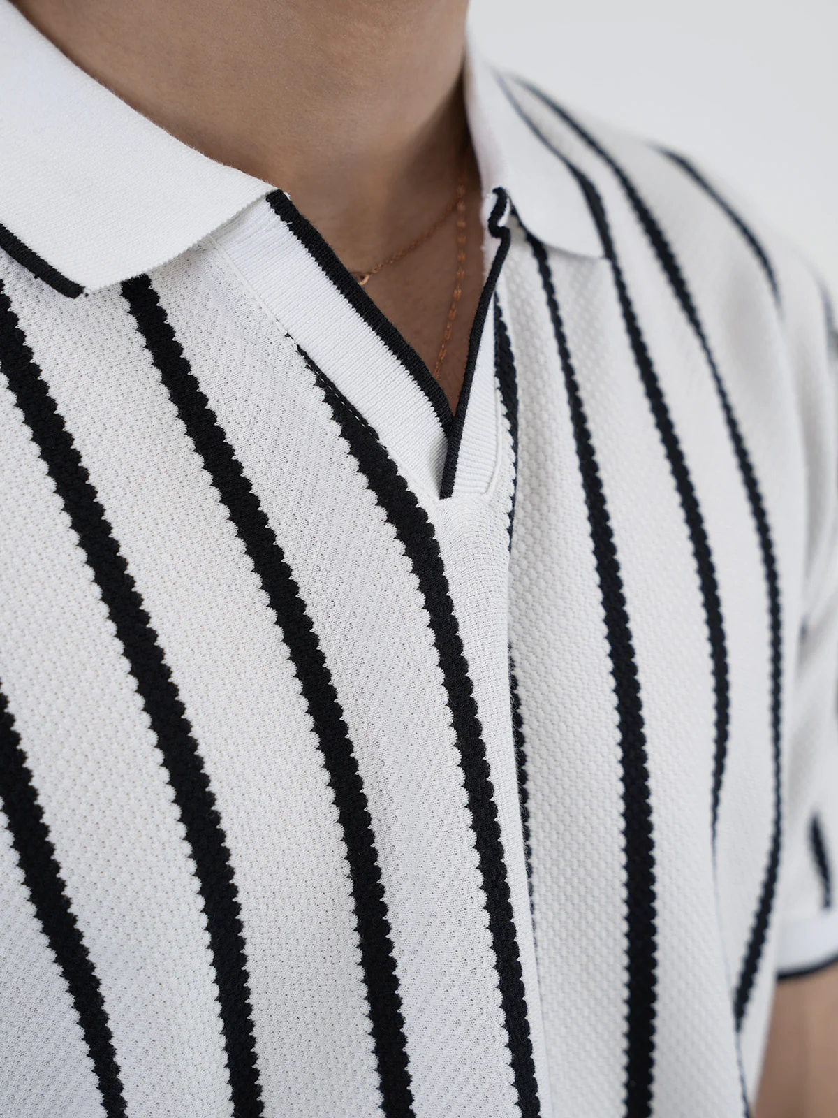 "MATEO" Regular Fit Jacquard Polo Shirt - Image 5