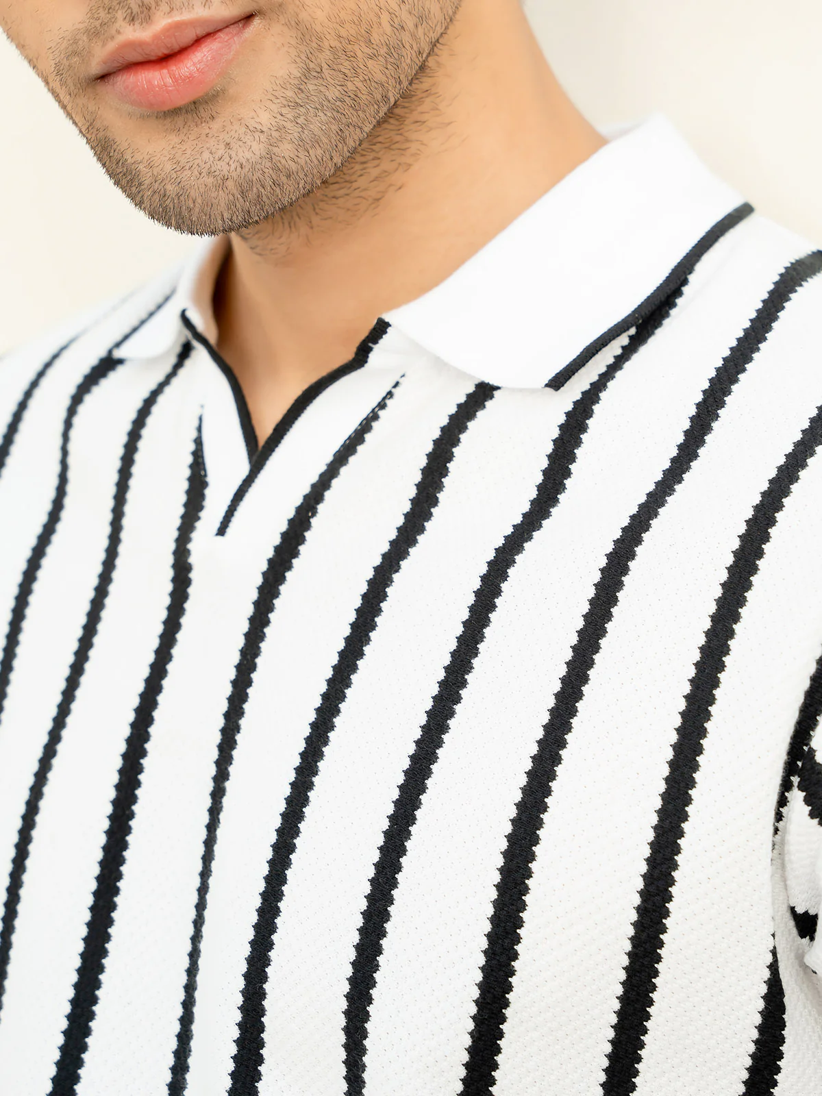 "MATEO" Regular Fit Jacquard Polo Shirt - Image 6