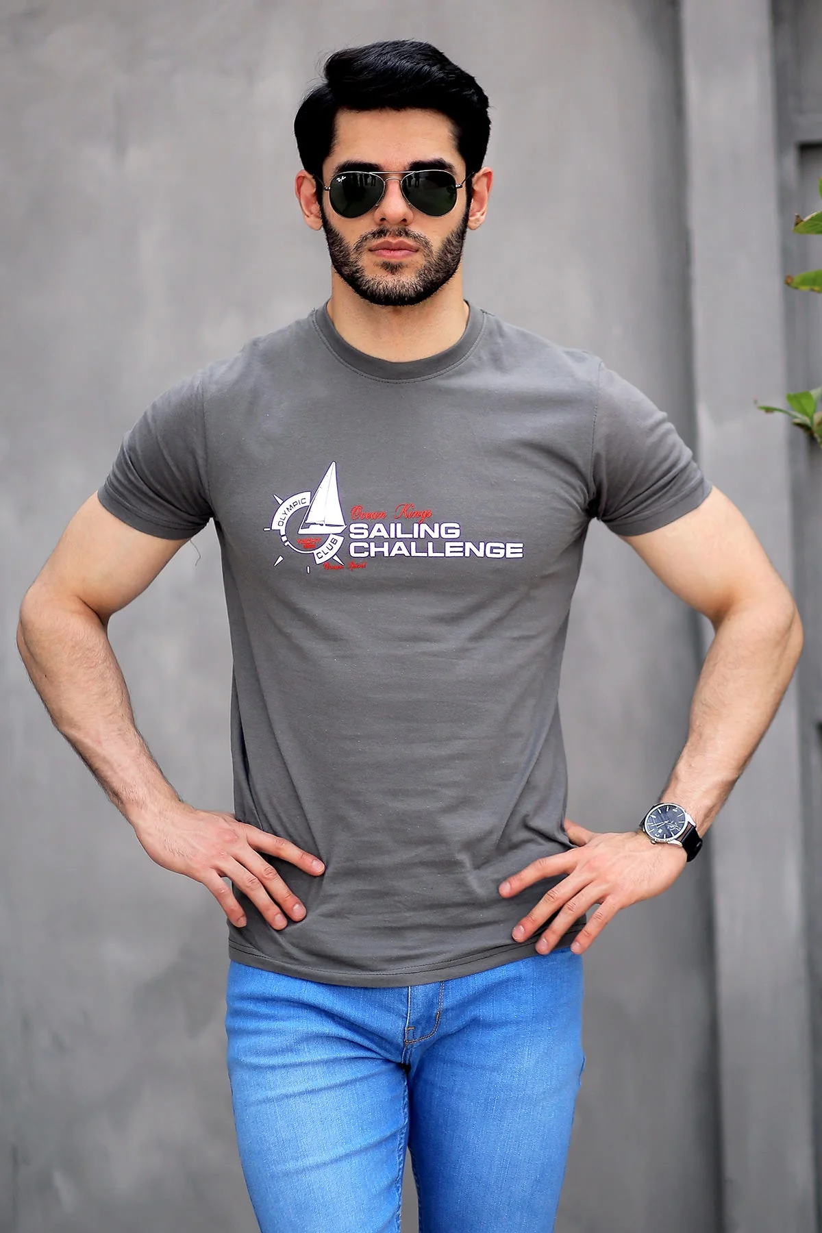 Mens "SELDA" Graphic Casual T Shirt - Image 2