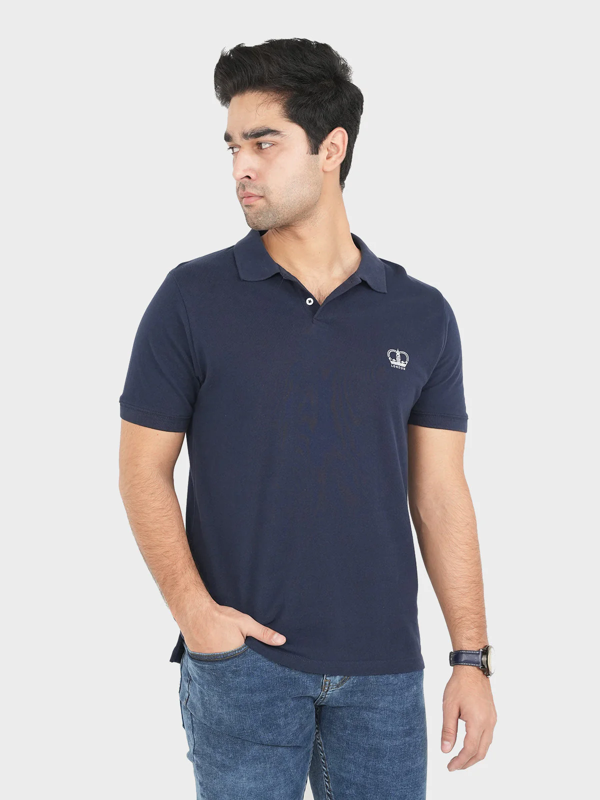 "MELKER" Summer Slim Fit Polo Shirt - Image 3