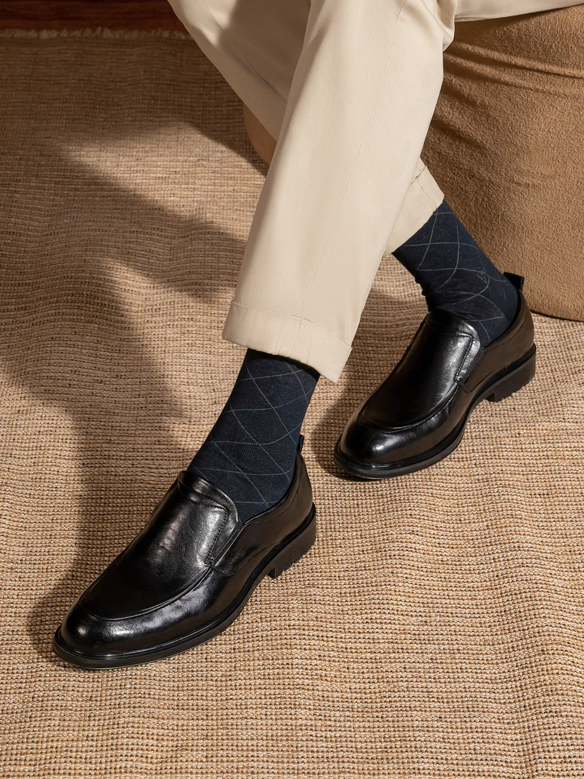 Men "AARAV" Durab Leleather Slip On Formals - Image 10