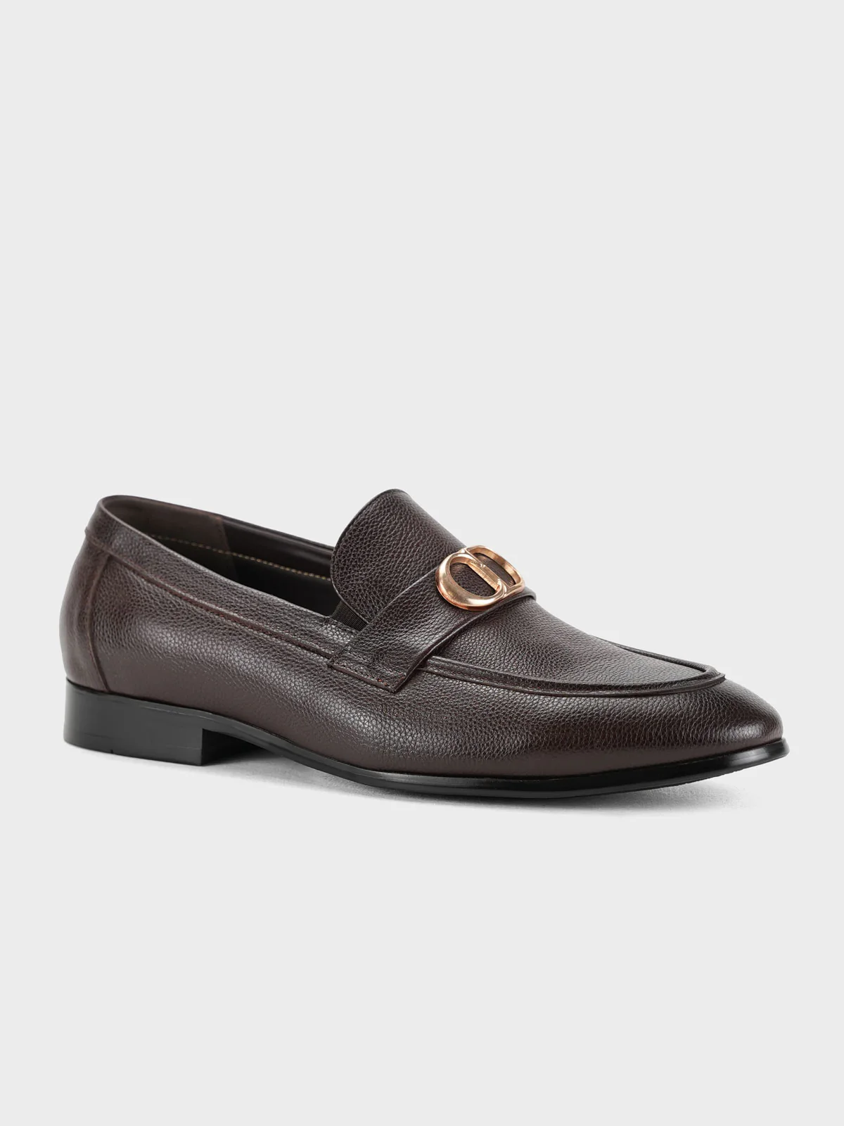 Men "ACIANO" Slip On Leather Formal Shoes - Image 2