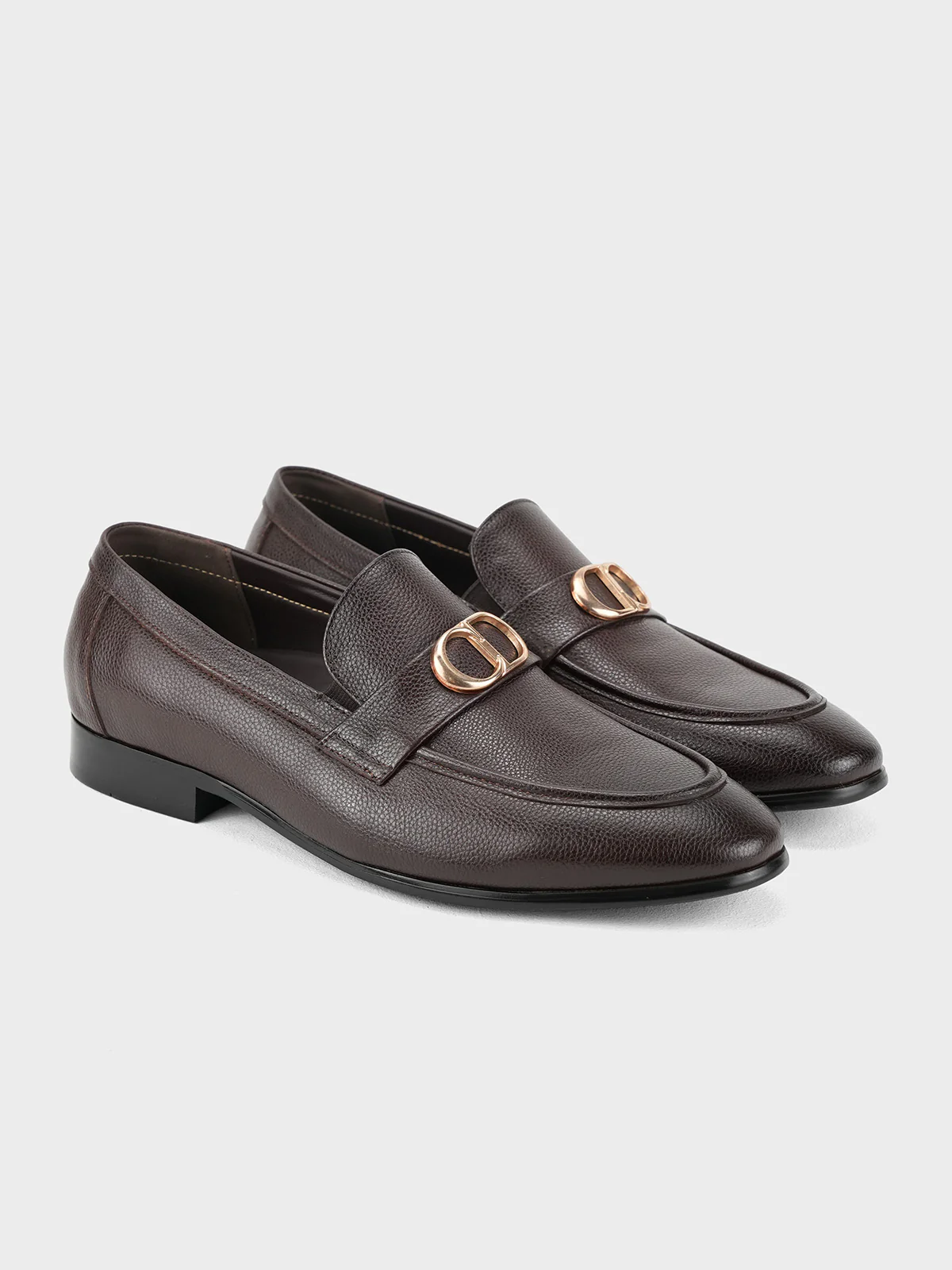 Men "ACIANO" Slip On Leather Formal Shoes - Image 4