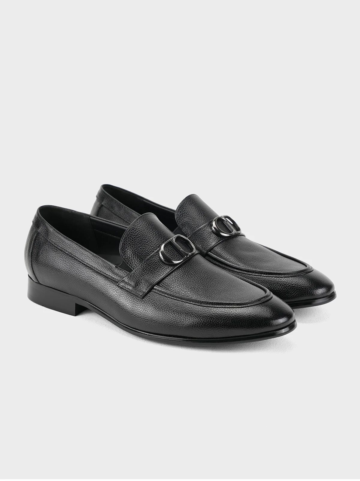 Men "ACIANO" Slip On Leather Formal Shoes - Image 2