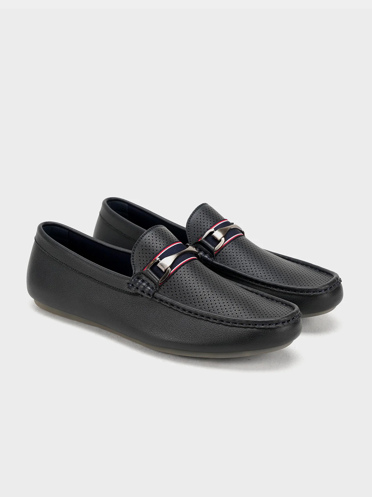 Men "ALDITH" Soft Buckle Detail Moccasins - Image 4