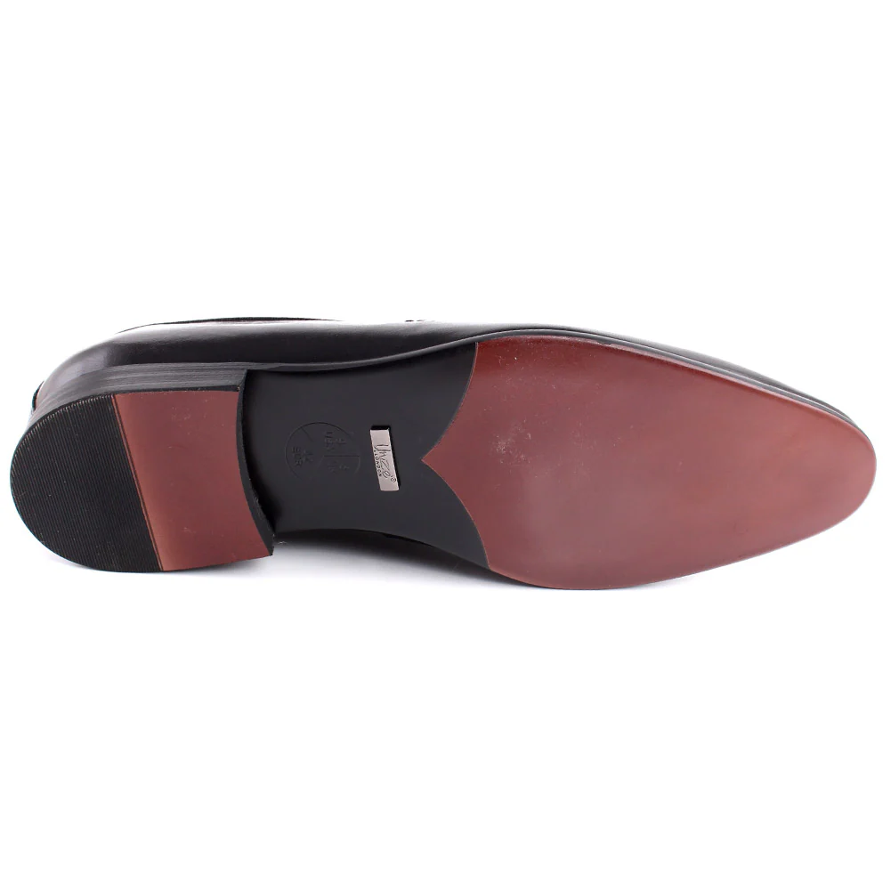 Men “ALDRICH”  Cap Toe Perforated Design Slip On Loafer Shoes - Image 5