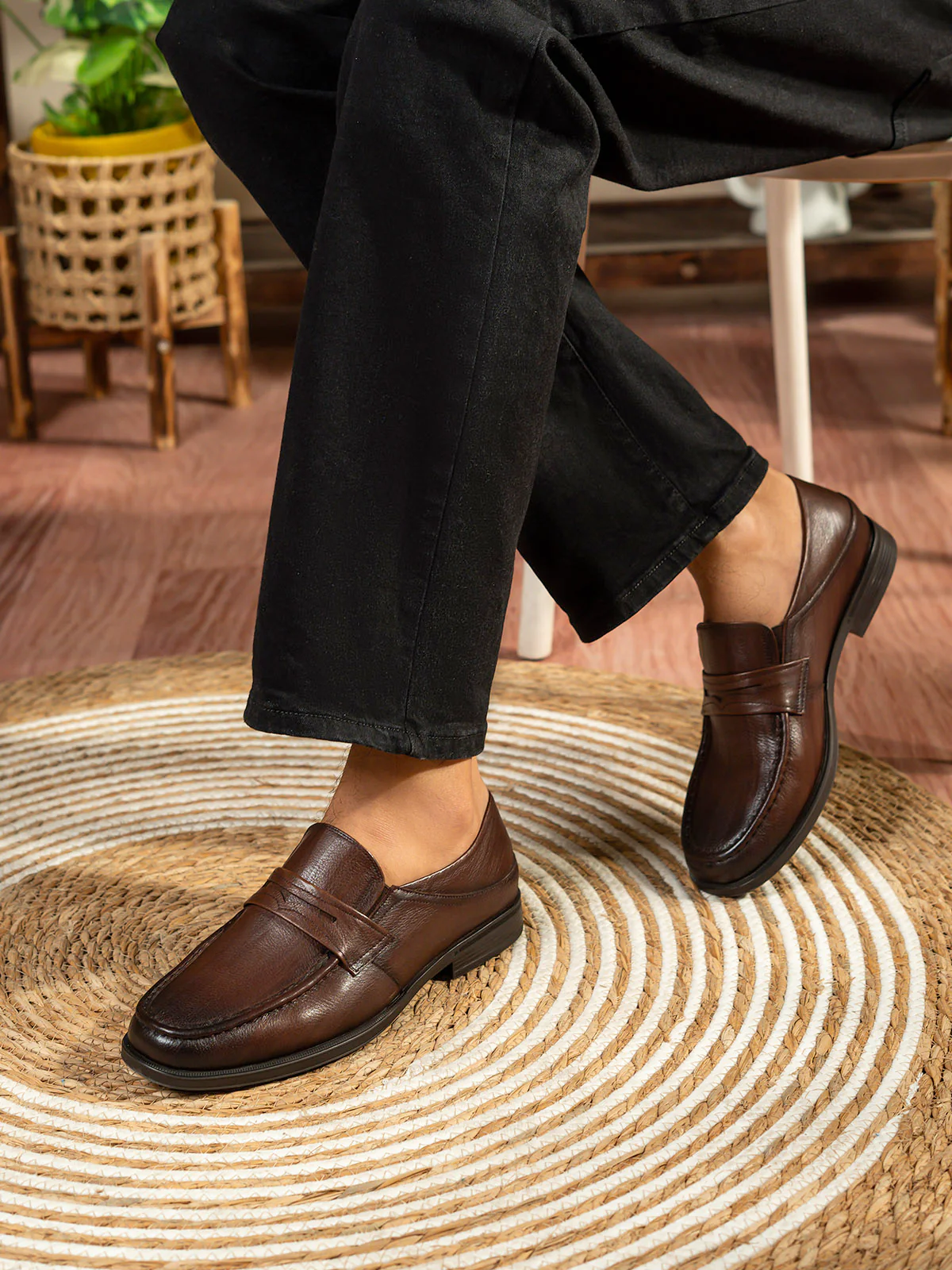 Men "ALENA" Durable Leather Formal Shoes