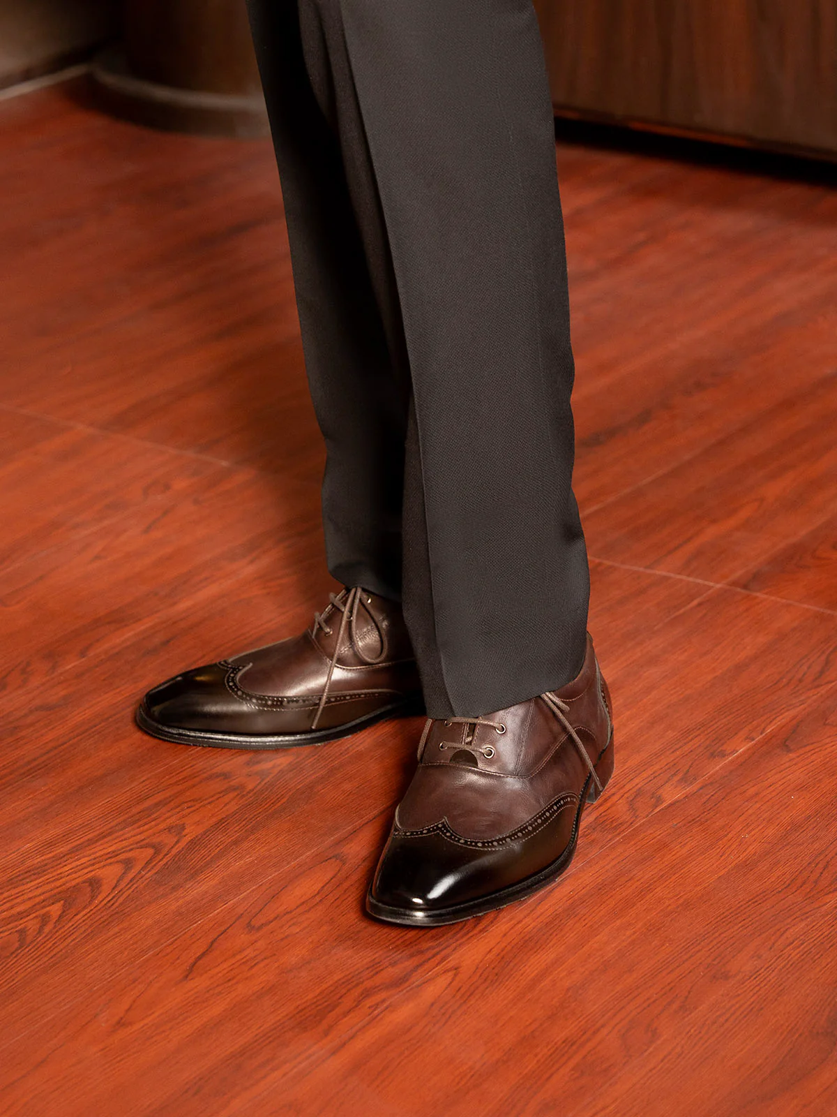 Men "BRUNO" Elegant Leather Formal Shoes - Image 10