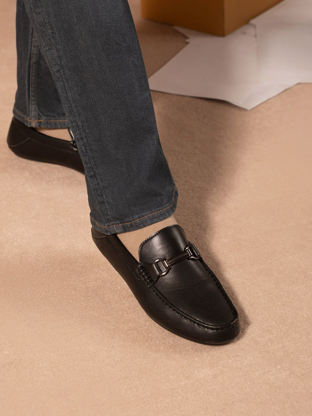 Men "DEXTER" Classic Slip On Mocassins - Image 3
