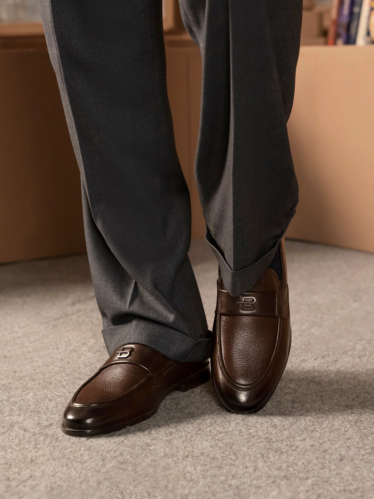 Men "DOANE" Classic Style Premium Leather Formals - Image 3