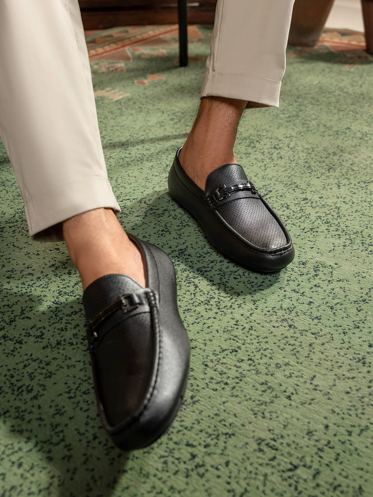 Men "EZEKIEL" Casual Rubber Sole Moccasins - Image 3