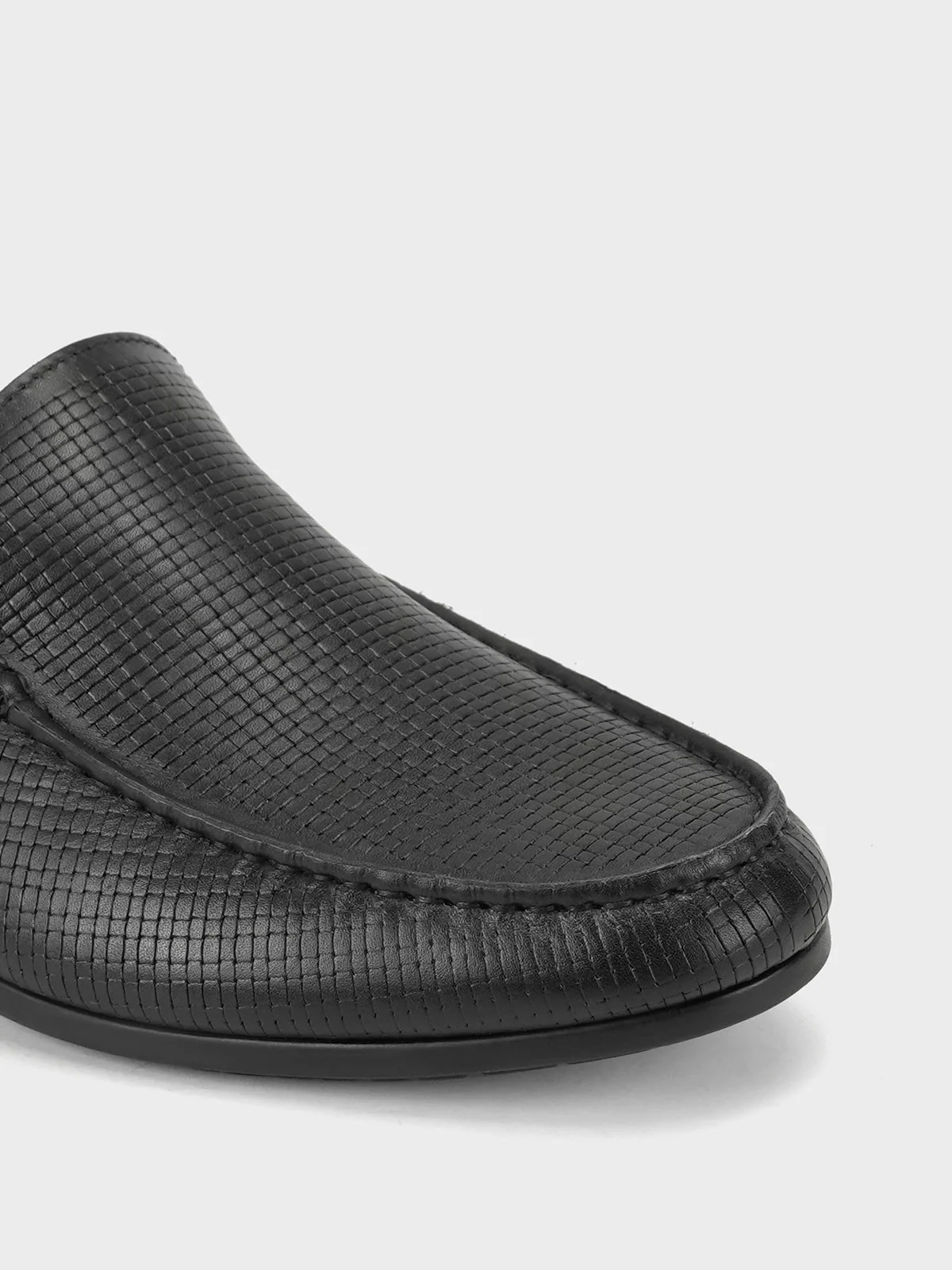 Men "FELIPE" Penny Keeper Casual Slip-On Leather Moccasins - Image 5