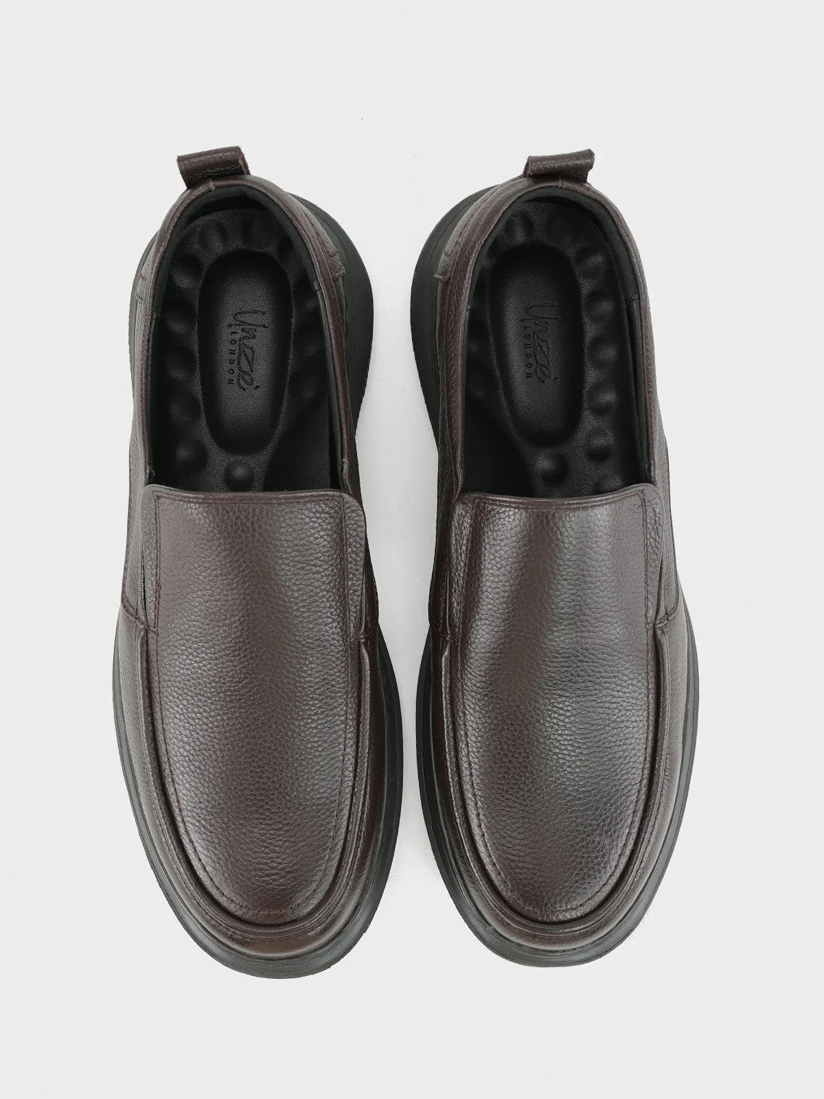 Men "GAFNIT" Comfort Slip On Leather Formals - Image 5