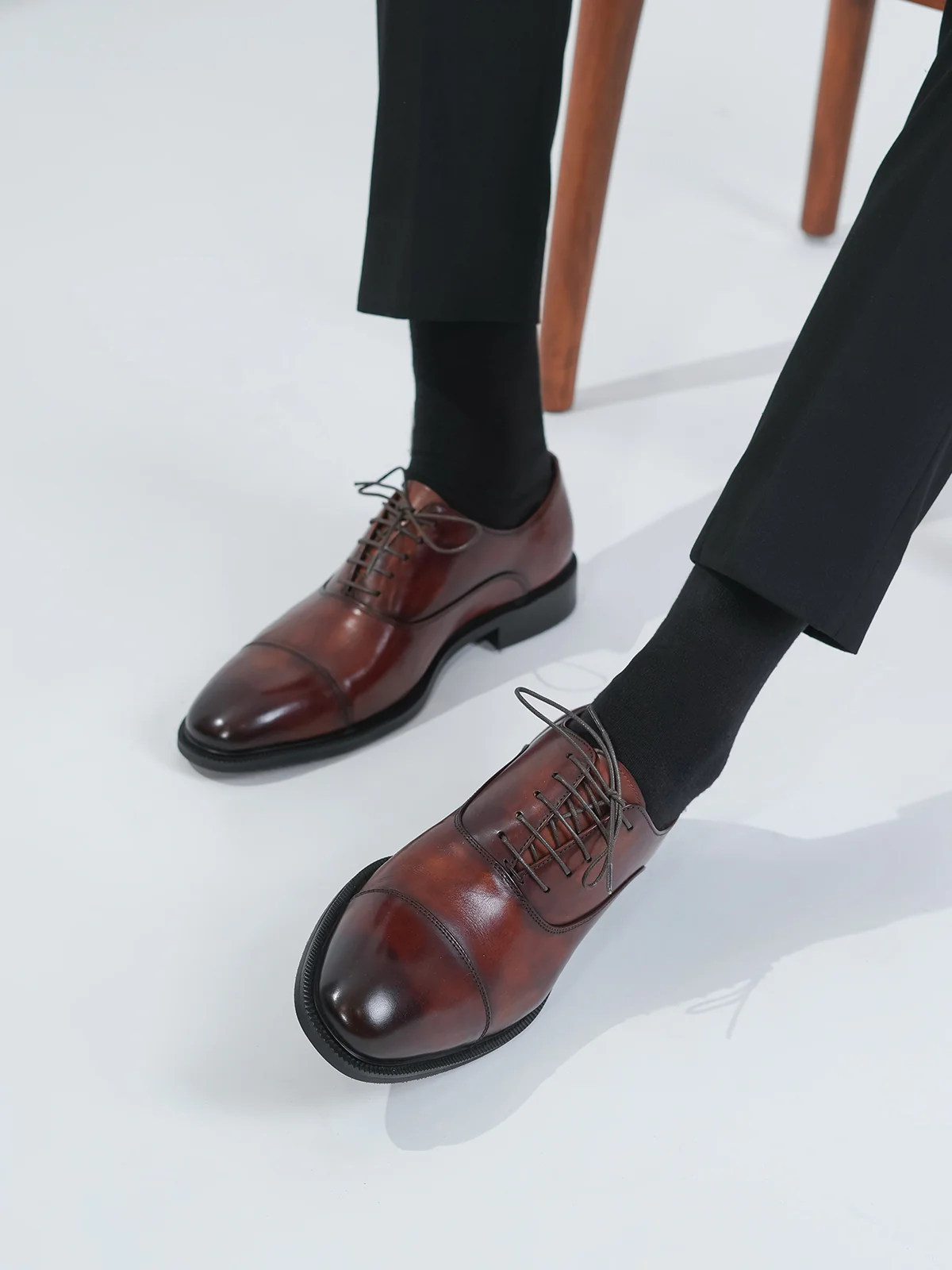 Men "GIANNA" Elegance Leather Formal Shoes - Image 3
