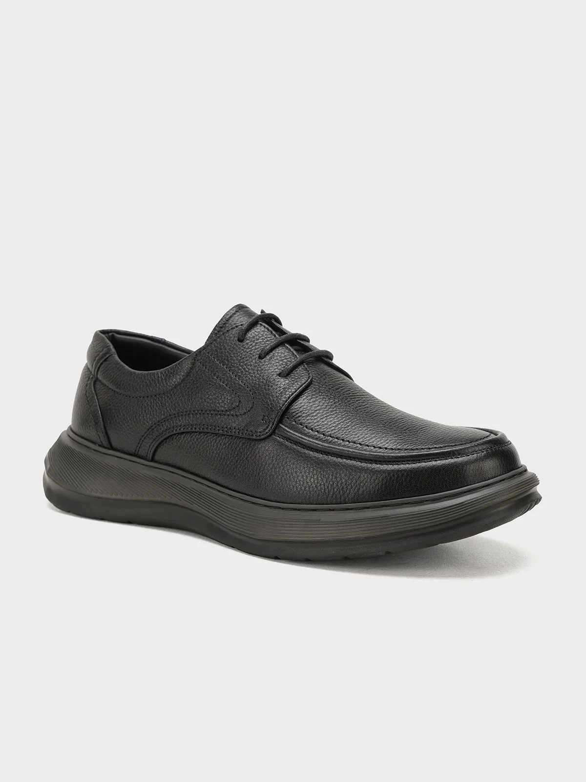Men "HAGOP" Lace Up Leather Loafer Shoes