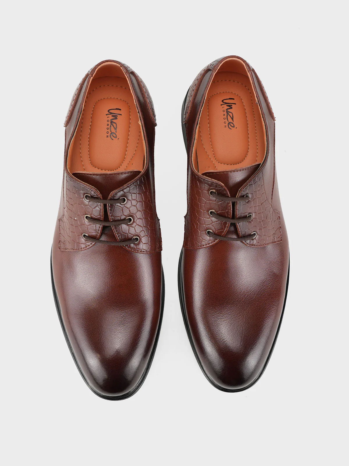 Men "HERNAN" Lace Up Leather Formal Shoes - Image 6