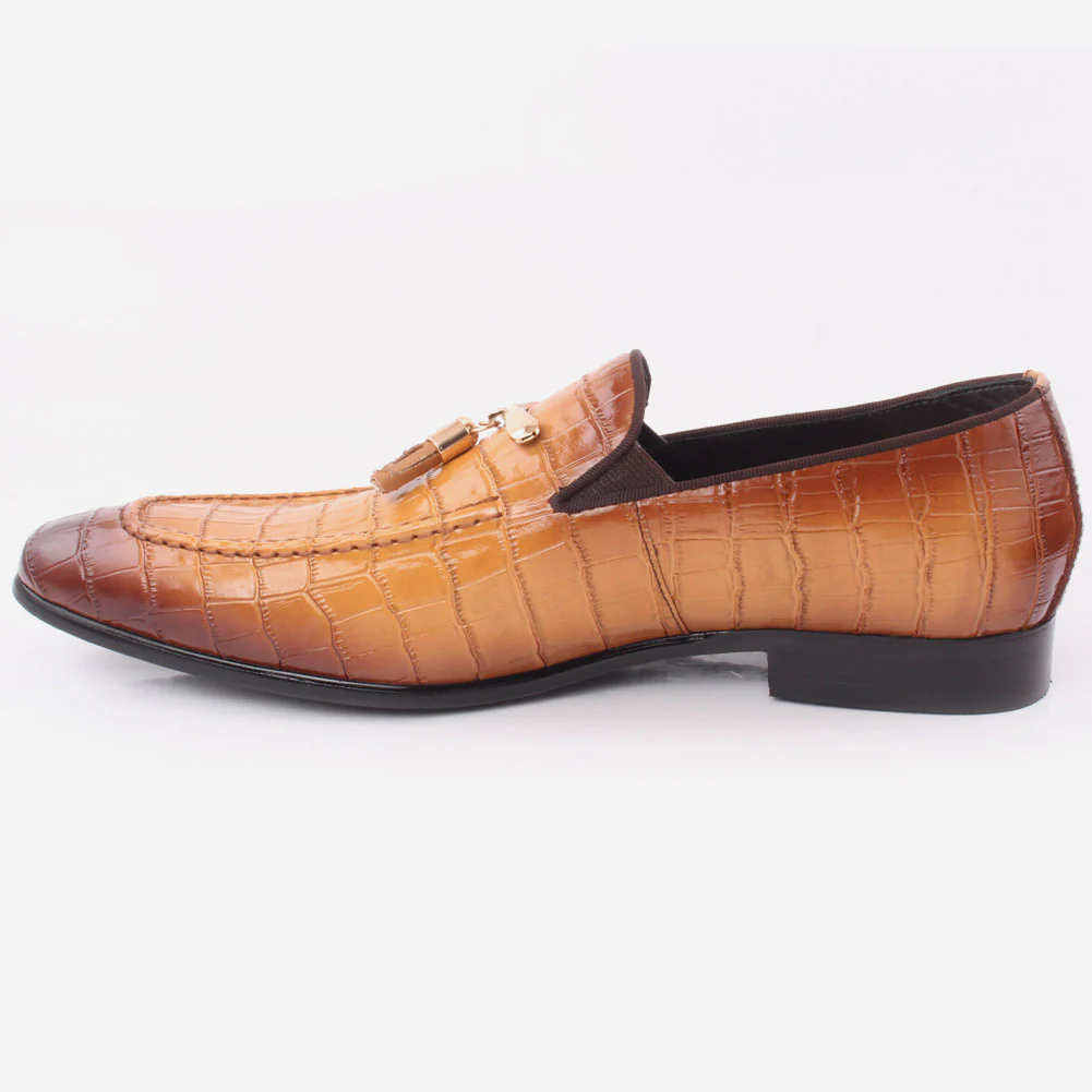 Men "Hugo" Sleek Almond Toe Slip On Shoes - Image 3