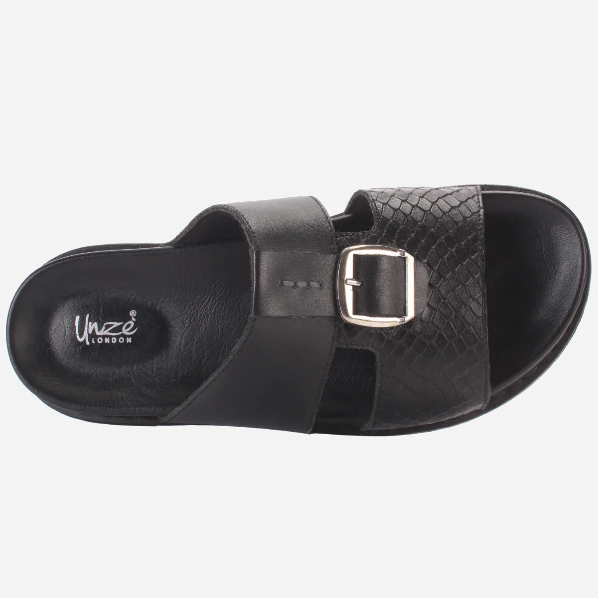 Men "KITZ" Leather Open Toe Summer Slippers - Image 4