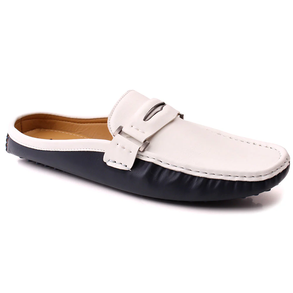 Men âMIGUELâ Slip on Moc Toe Penny Strap Casual Loafer Shoes