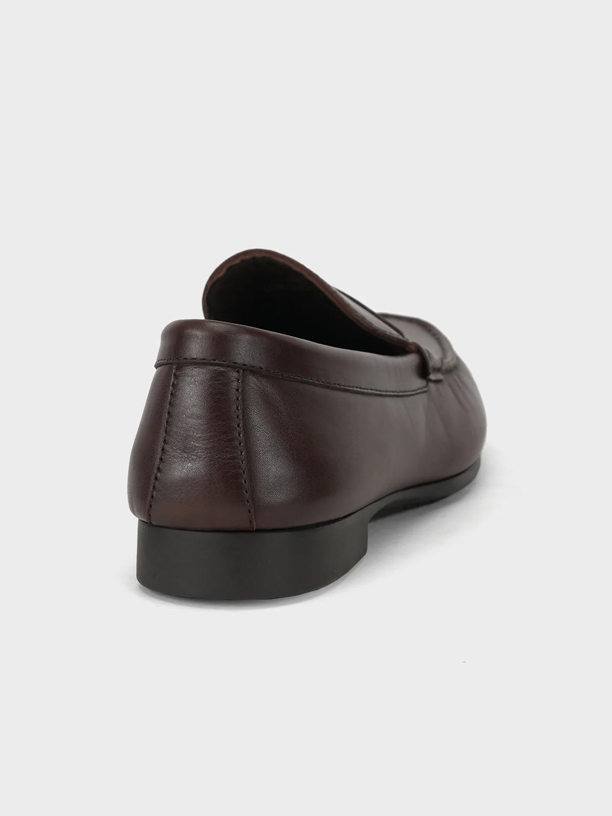 Men "NON" Woven Textured Slip On Casual Leather Moccasin Shoes - Image 3