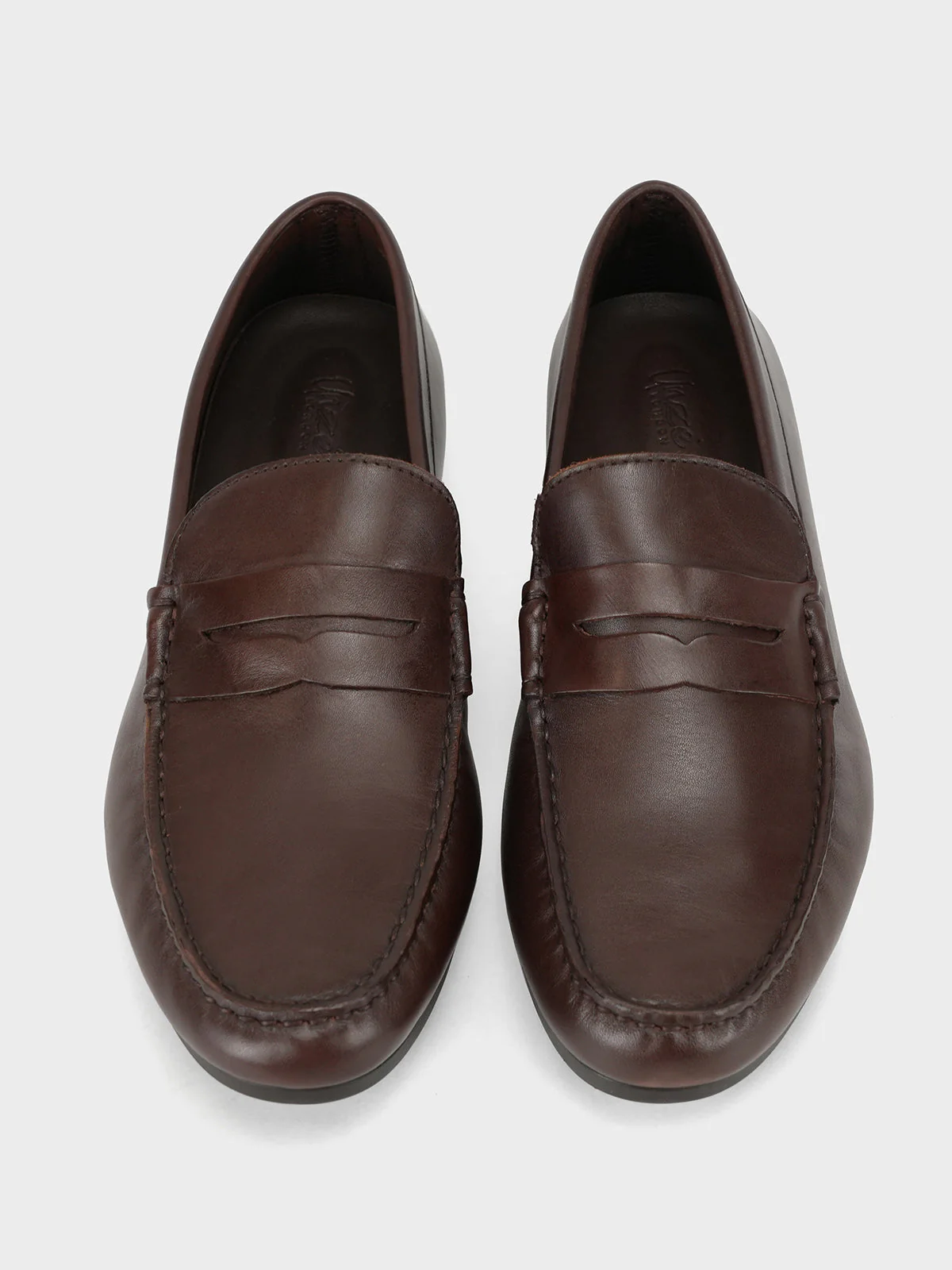 Men "NON" Woven Textured Slip On Casual Leather Moccasin Shoes - Image 6