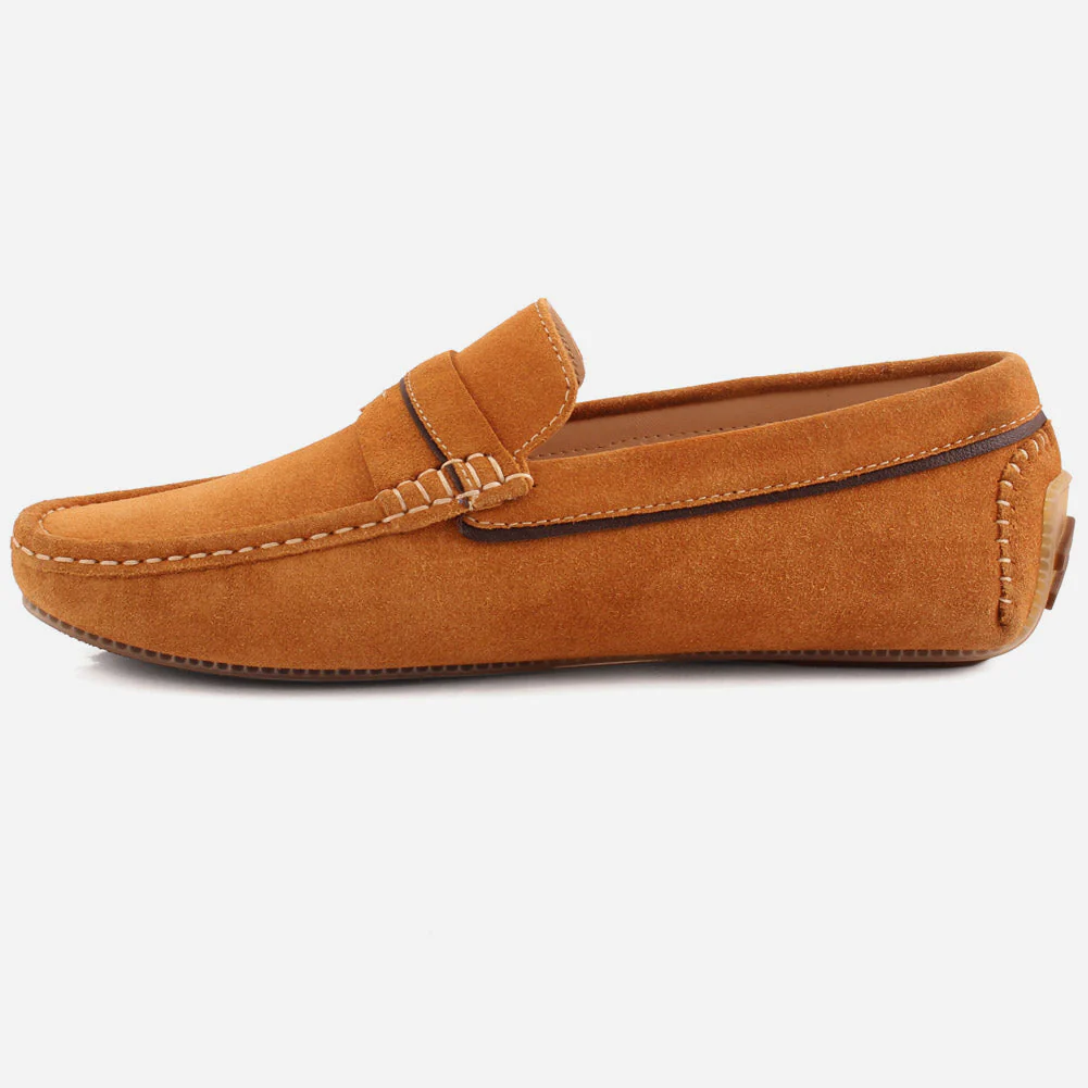 Men "OLSEN" Suede Comfort Moccasins - Image 3