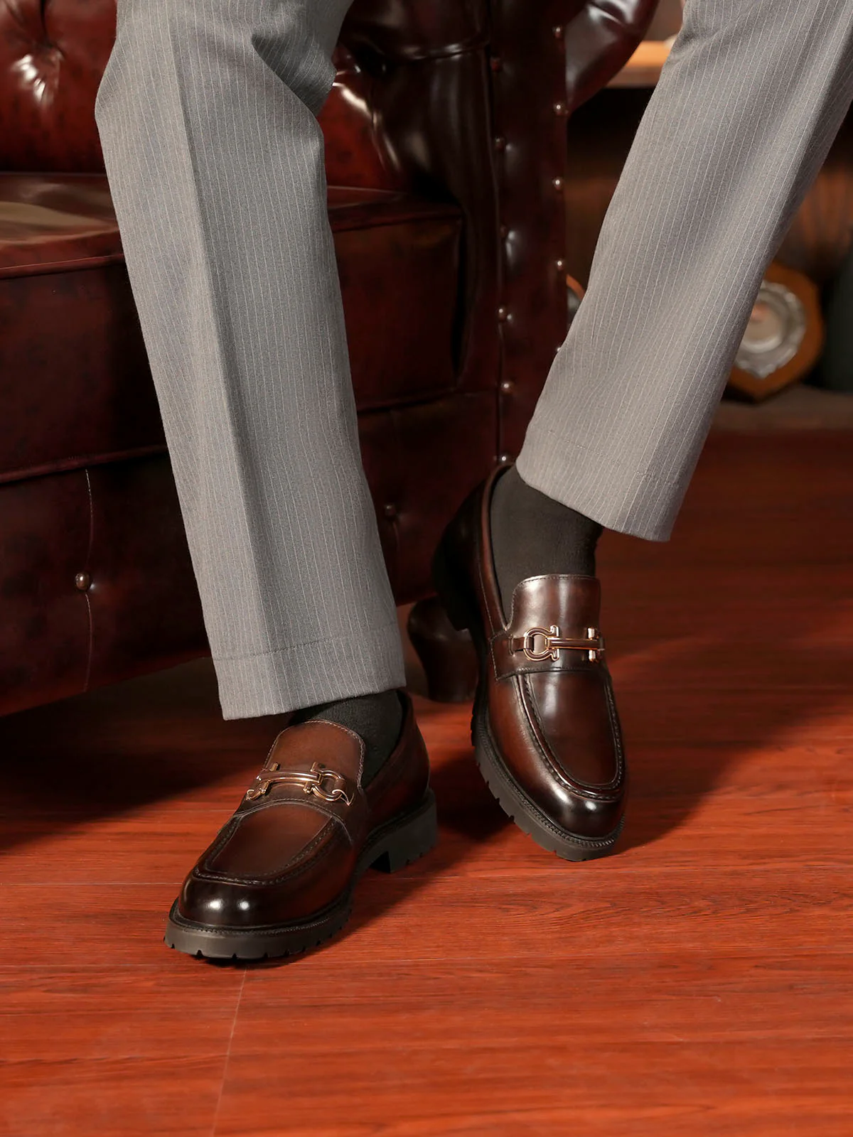 Men "PARATYL" Slip On Leather Formal Shoes