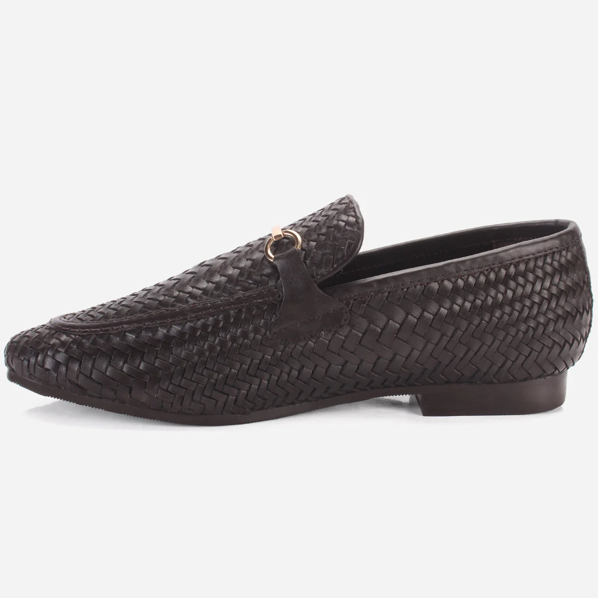 Men "POLIER" Leather Office Dress Slip-On Oxfords - Image 3