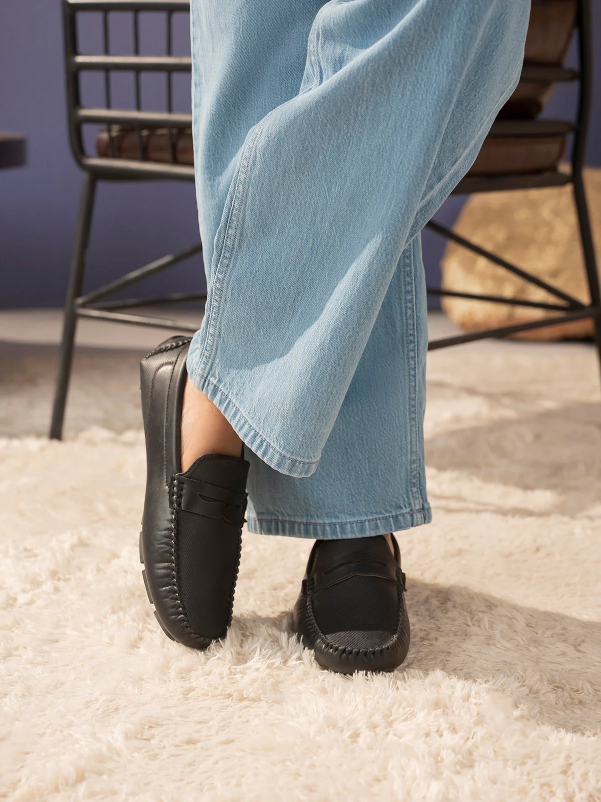 Men "PRADA" Soft Flexible Moccasins - Image 6