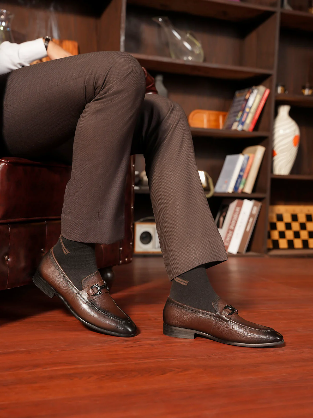 Men "RAQUEL" Classic Slip On Leather Formals - Image 10