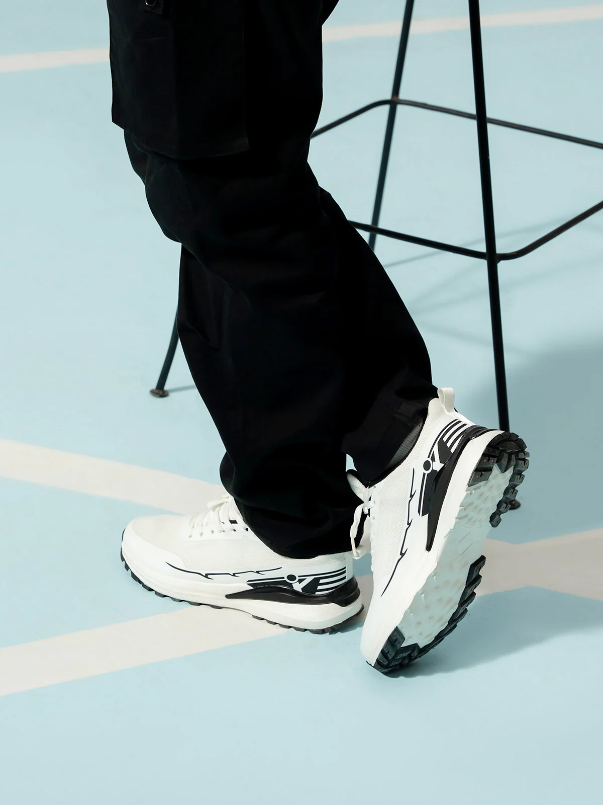 Men "RENZO" Stylish Soft Fabric Trainers - Image 3