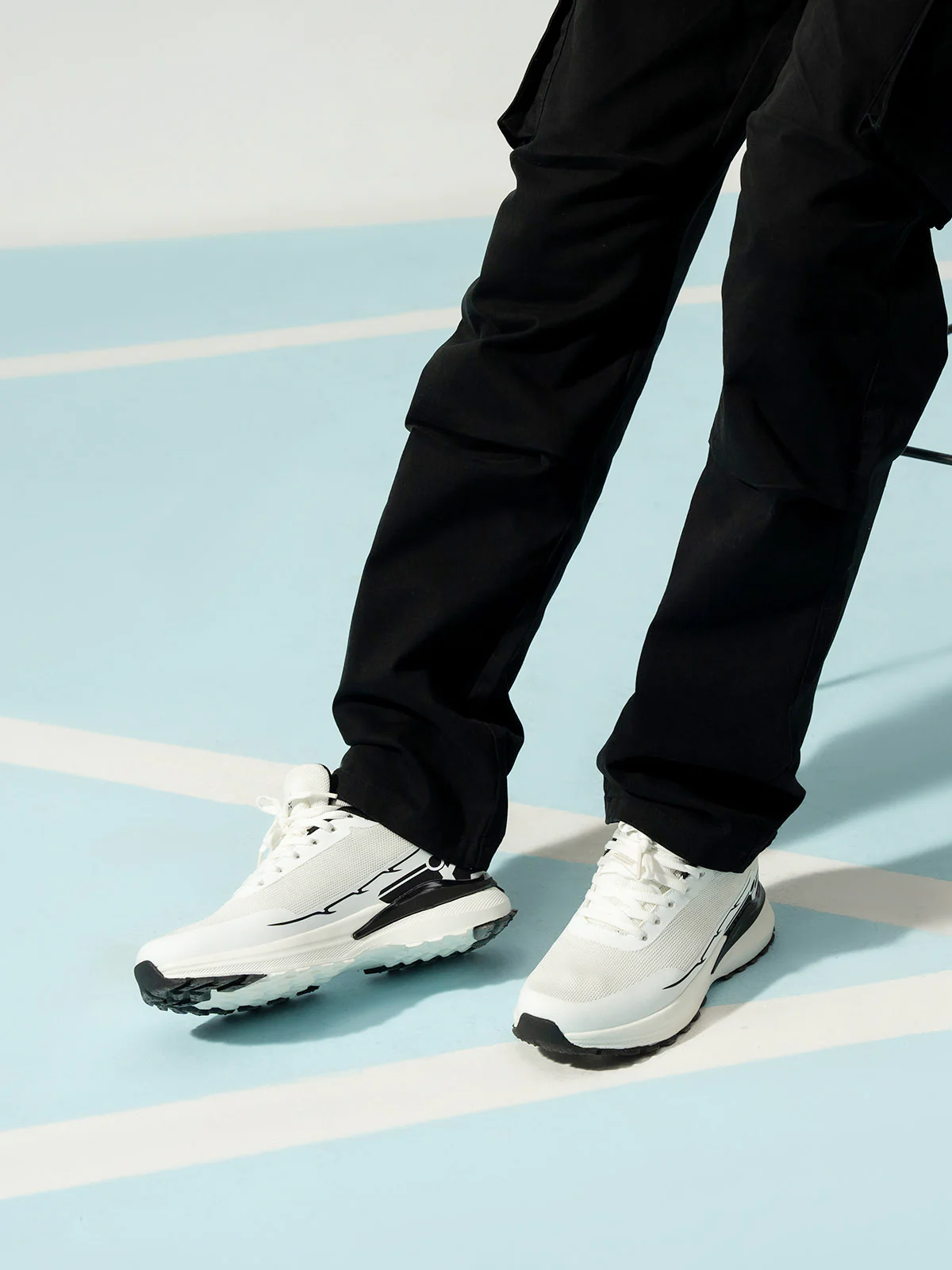 Men "RENZO" Stylish Soft Fabric Trainers - Image 6