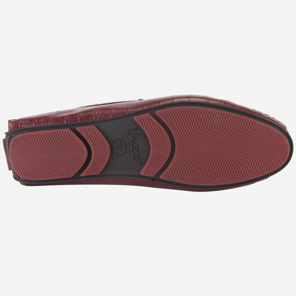 MEN "ROMAN" SLIP ON LEATHER MOCCASINS - Image 5