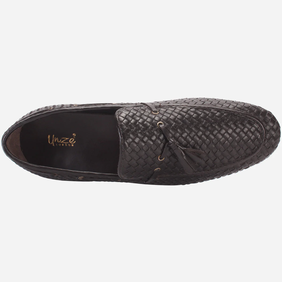 Men "SUAXE" Leather Trim Detailing Dress Slip-On Oxfords - Image 4