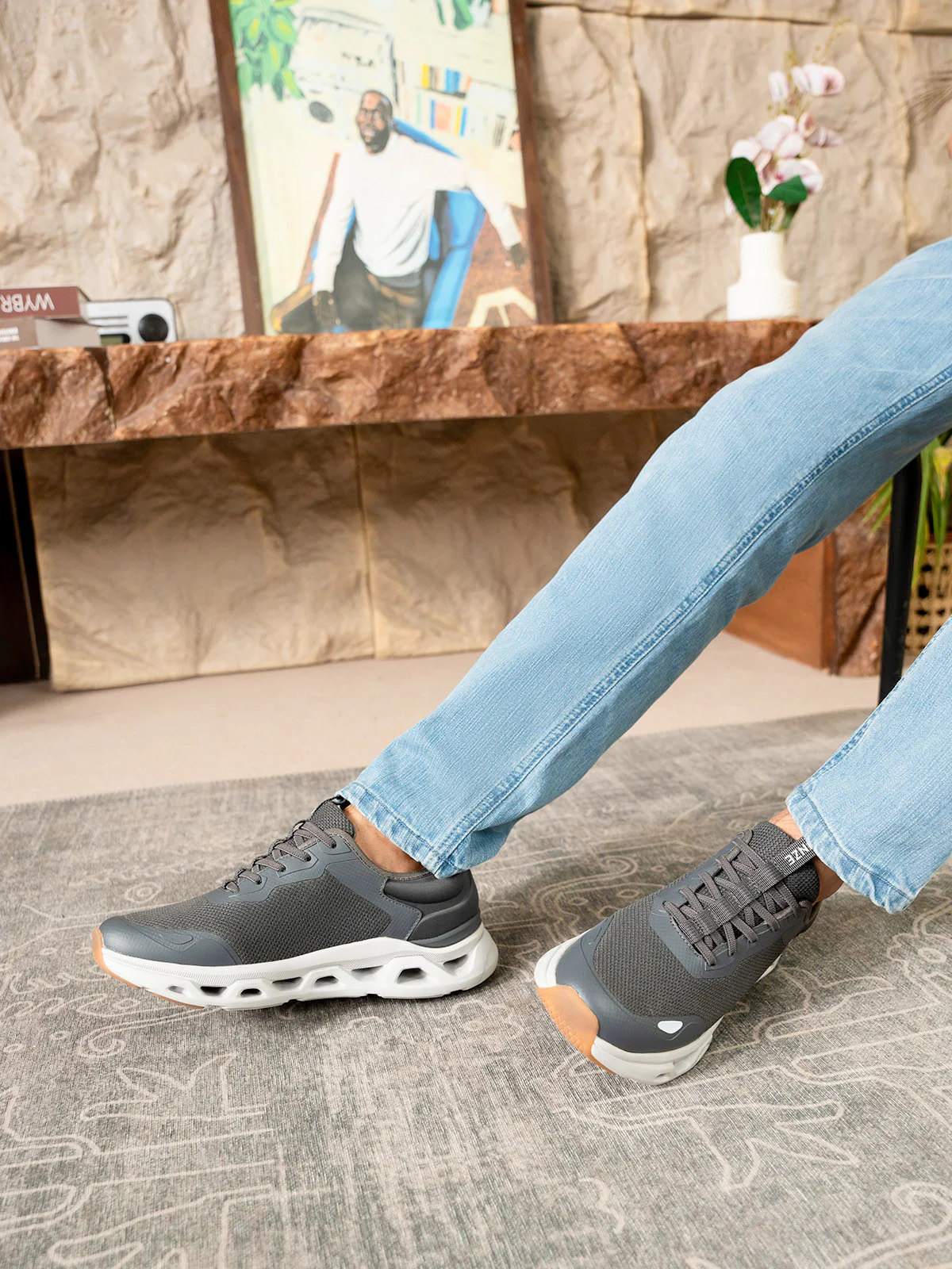 Men "TRAVIB" Soft Fabric Trainers - Image 10