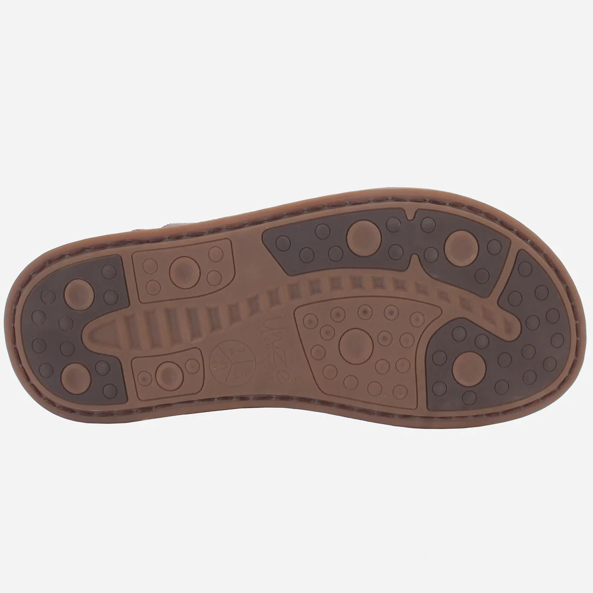 Men "TRIFOGE" Leather Open Toe Summer Flat Slippers - Image 5