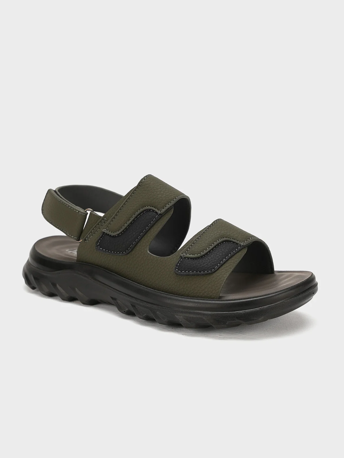 Men "UZAIR" Velcro Straps Sandals - Image 2