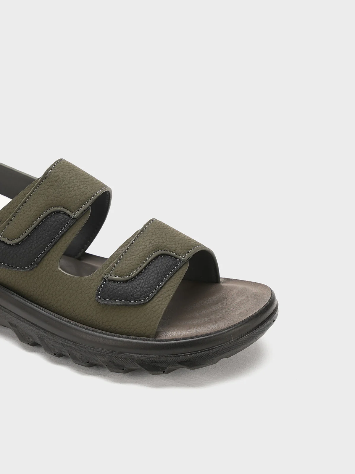 Men "UZAIR" Velcro Straps Sandals - Image 7