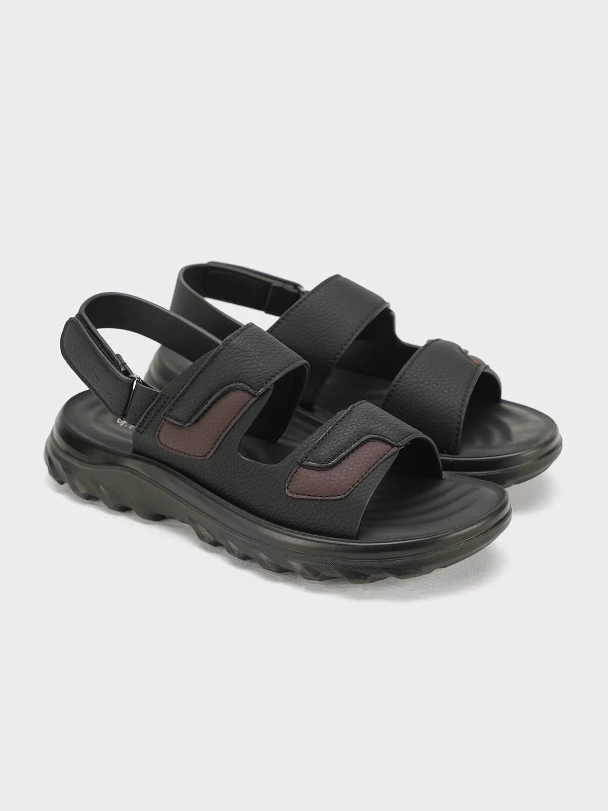 Men "UZAIR" Velcro Straps Sandals - Image 4