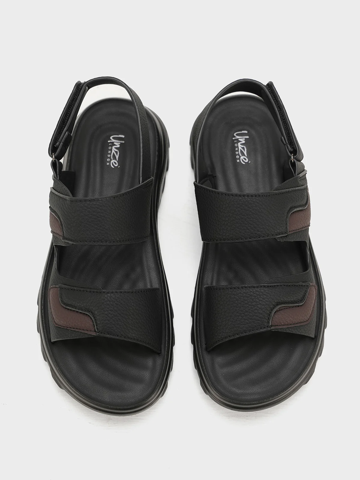 Men "UZAIR" Velcro Straps Sandals - Image 9
