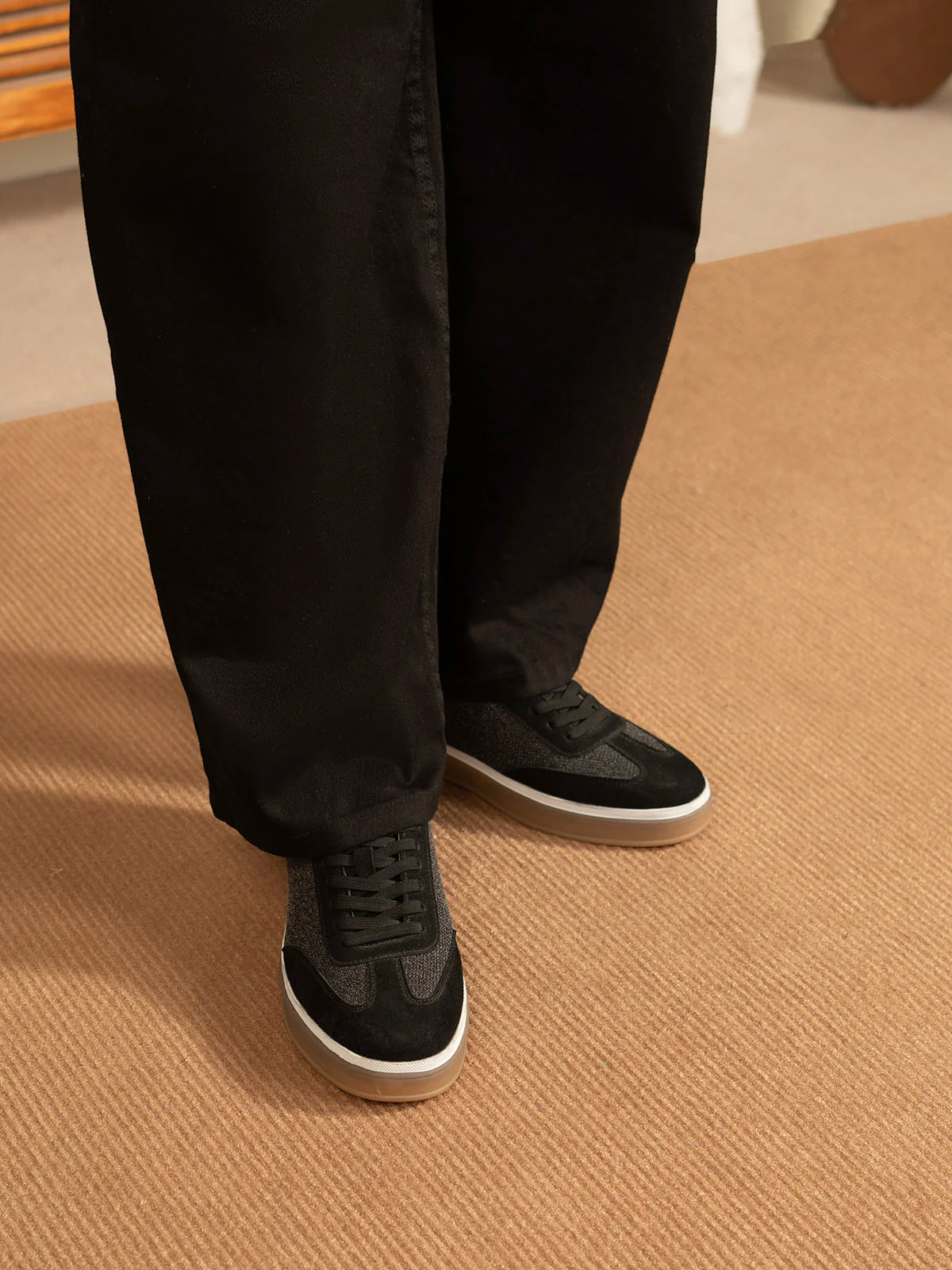 Men "UZOMA" Lace Up Design Trainers - Image 3