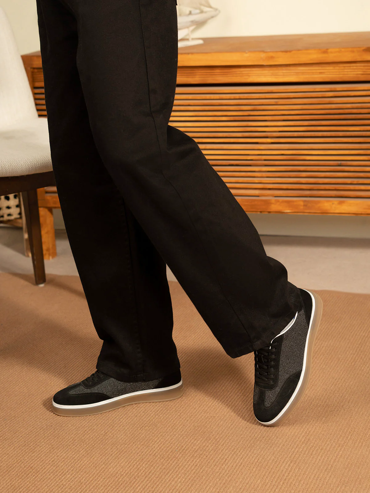 Men "UZOMA" Lace Up Design Trainers - Image 6