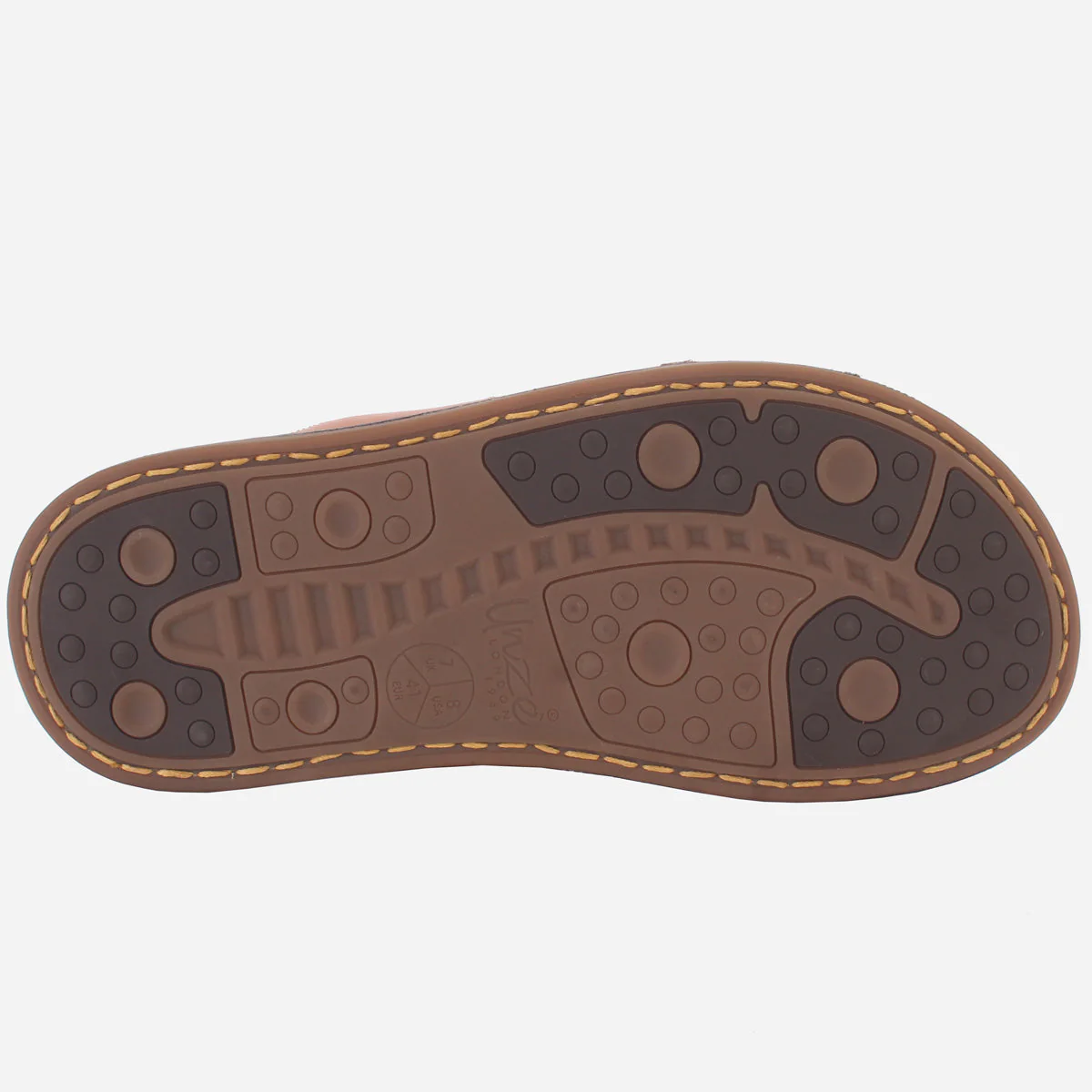 Men "VEERO" Leather Open Toe Summer Flat Sandals - Image 5