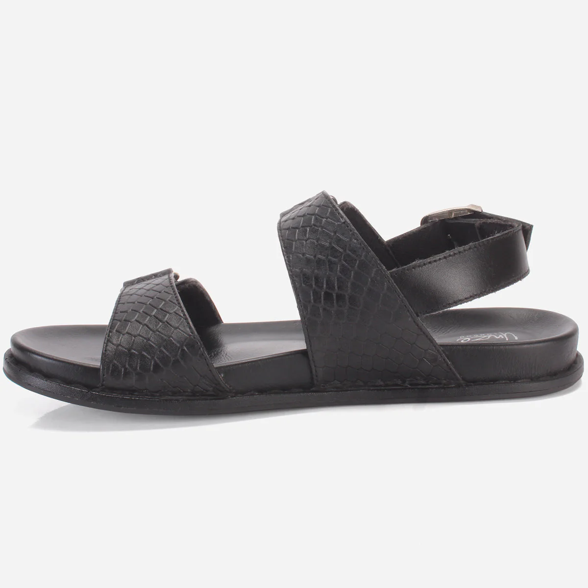 Men "VEERO" Leather Open Toe Summer Flat Sandals - Image 3