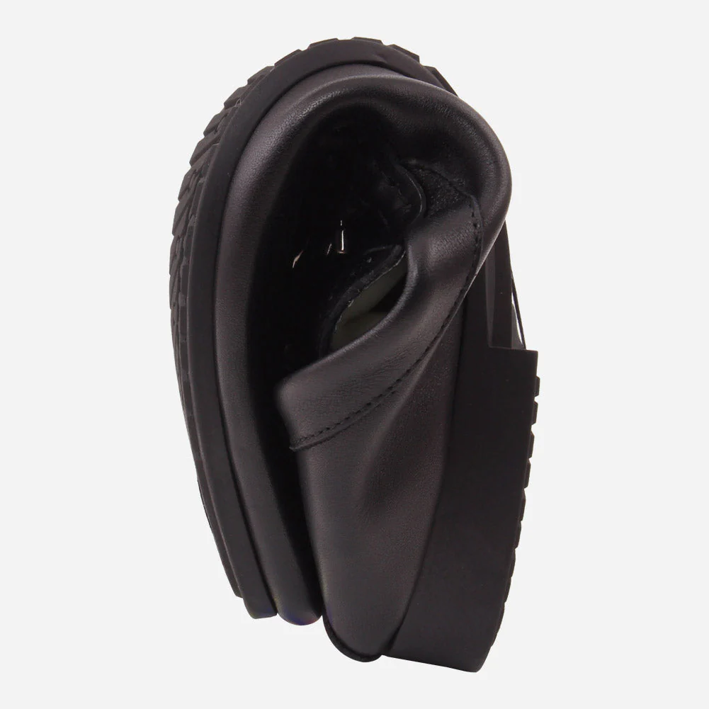 Men "VICENTE" Casual Perforated Slip On Metallic Buckle Leather Moccasins - Image 4