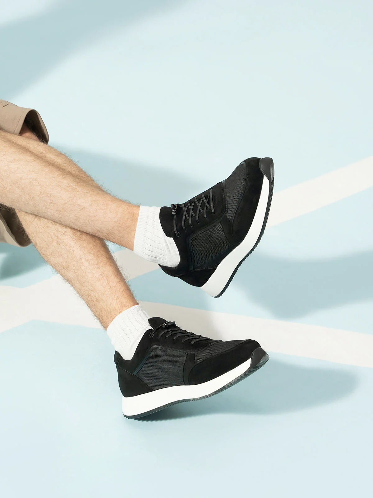 Men "XAIDEN" Unique Style Lace Up Trainers